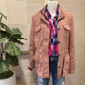 EVEREVE | Pink Utility Jacket | Silky Soft Fabrication with Fabulous Details